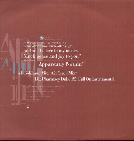 Cover zu Carleen Anderson - Apparently Nothin' | 1994 | 12