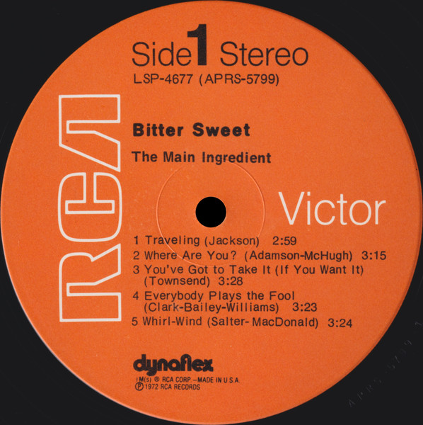 Cover zu The Main Ingredient - Bitter Sweet | 1972 | Vinyl | Funk / Soul | US