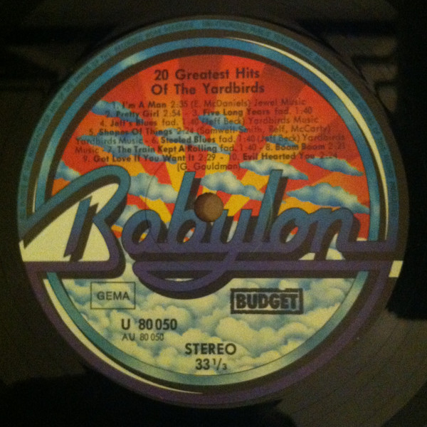 Cover zu The Yardbirds - 20 Greatest Hits Of The Yardbirds | 1987 | Vinyl | Rock | Germany Schallplatten Ankauf