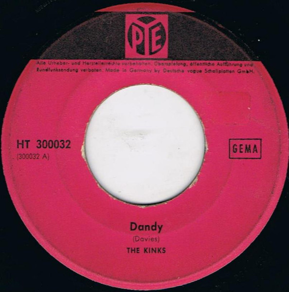Cover zu The Kinks - Dandy | 1966 | Vinyl, 45 RPM, 7