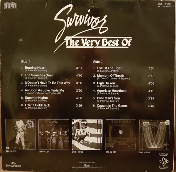 Cover zu Survivor - The Very Best Of | LP, Comp Schallplatten Ankauf