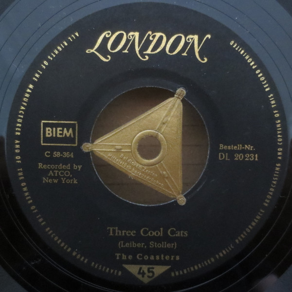 Cover zu The Coasters - Charlie Brown / Three Cool Cats | 1959 | Vinyl | Rock | Germany Schallplatten Ankauf