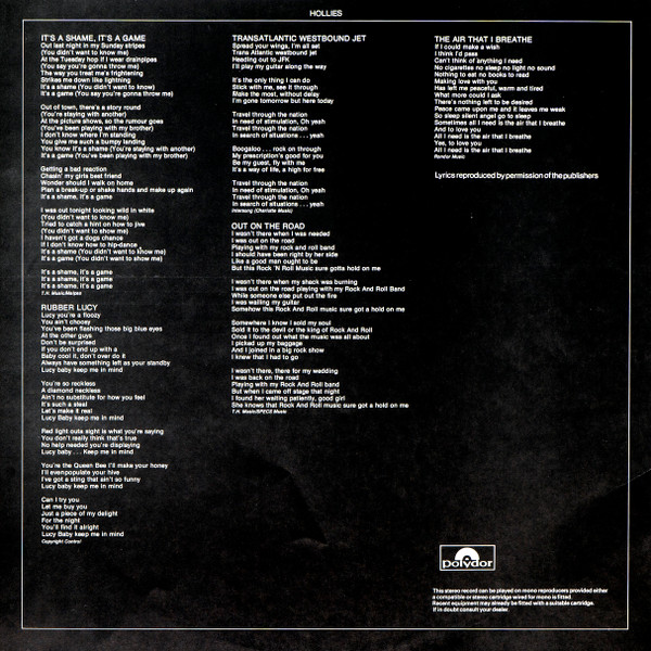 Cover zu The Hollies - Hollies | 1974 | Vinyl | Rock, Blues, Pop | Germany