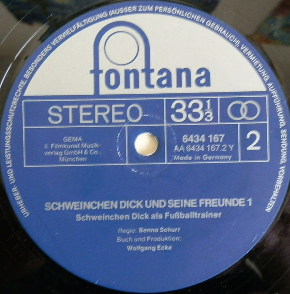 Cover zu Wolfgang Ecke - Schweinchen Dick Und Seine Freunde 1 | 1973 | Vinyl | Non-Music | Germany
