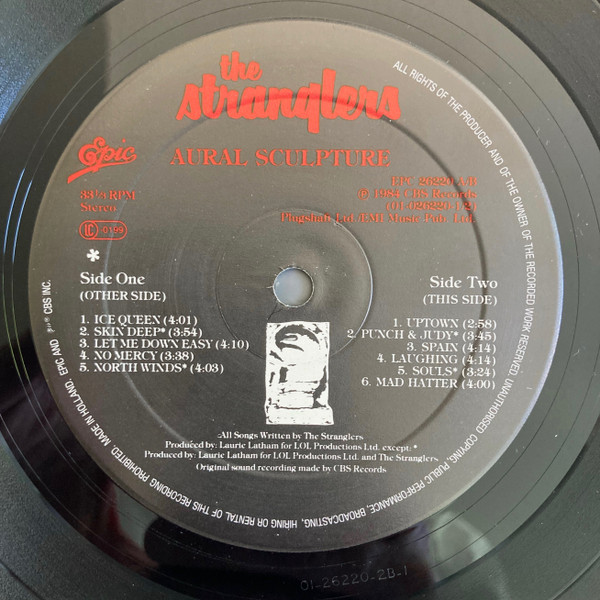 Cover zu The Stranglers - Aural Sculpture | 1984 | LP, Album | Rock, Pop | Europe