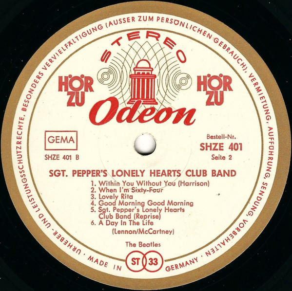 Cover zu The Beatles - Sgt. Pepper's Lonely Hearts Club Band | 1967 | Vinyl | Rock | Germany