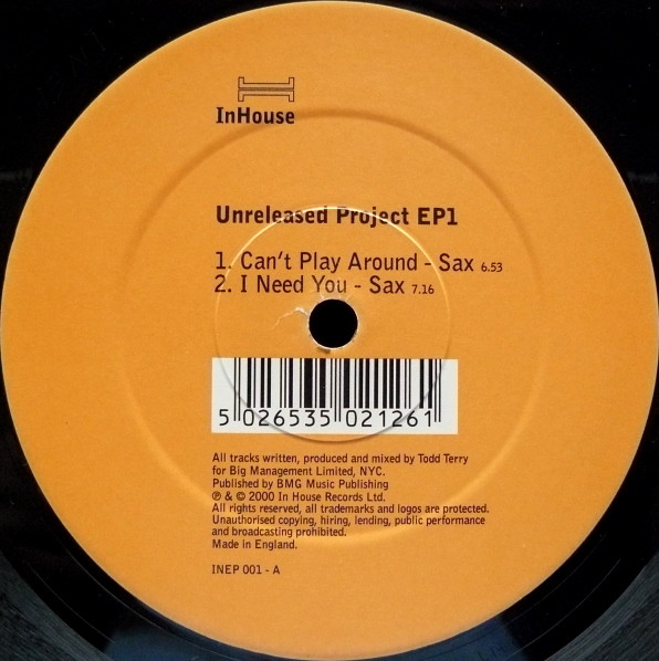 Cover zu Various - Unreleased Project EP 1 | 2000 | Vinyl | Electronic | UK