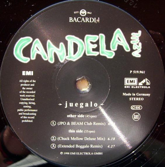 Cover zu Candela Azul - Juegalo | 1998 | Vinyl | Electronic | Germany