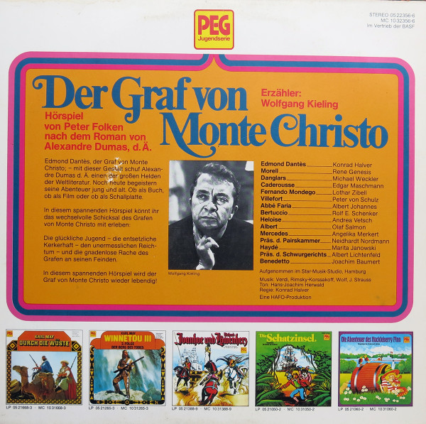 Cover zu Alexandre Dumas - Der Graf Von Monte Christo | 1975 | Vinyl | Non-Music | Germany Schallplatten Ankauf