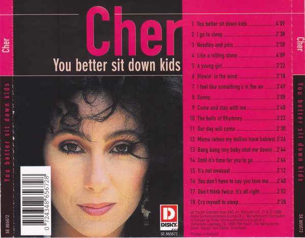 Cover zu Cher - You Better Sit Down Kids | 1996 | Vinyl | Pop | Netherlands Schallplatten Ankauf