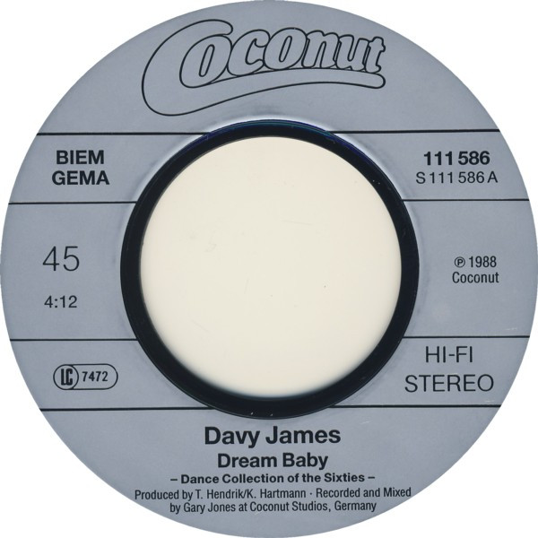 Cover zu Davy James - Dream Baby (The Dance Collection Of The Fifties/Sixties) | 1988 | Vinyl | Electronic, Pop | Germany