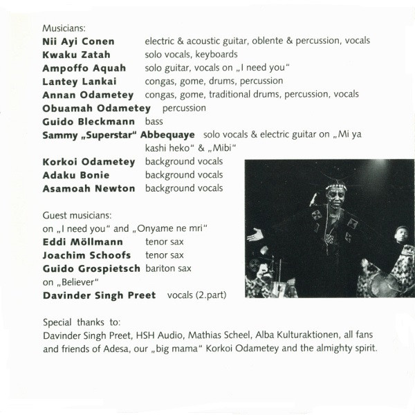 Cover zu Adesa - Believer | 1993 | Vinyl | Pop, Folk, World, & Country | Germany