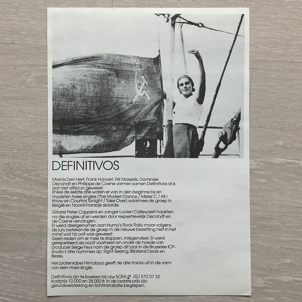 Cover zu Definitivos - Sight Seeing | 1985 | Vinyl | Rock | Belgium