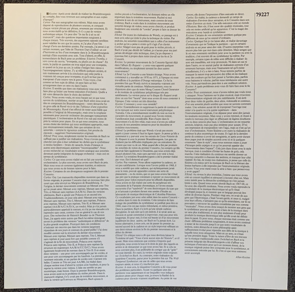 Cover zu Wendy Carlos - Switched-On Brandenburgs (The Complete Concertos) | 1980 | Vinyl | Electronic | Germany