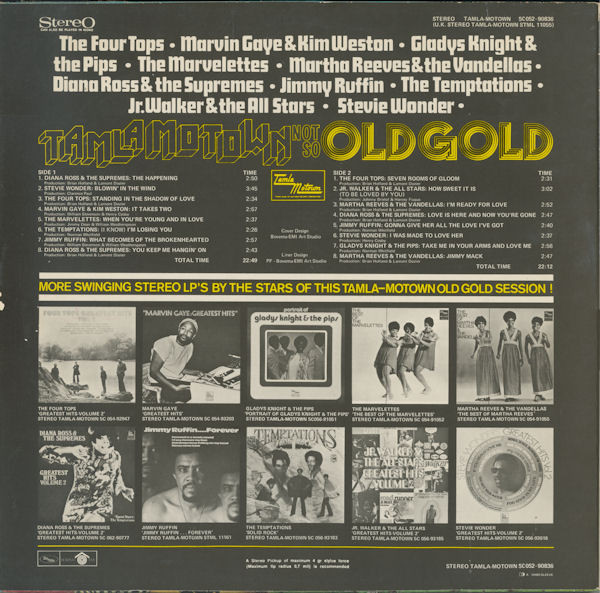 Cover zu Various - Tamla Motown (Not So) Old Gold | 1971 | Vinyl | Funk / Soul | Netherlands