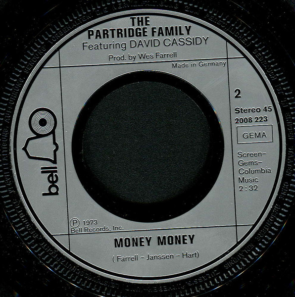 Cover zu The Partridge Family - Lookin' For A Good Time / Money Money | 1973 | Vinyl | Rock | Germany Schallplatten Ankauf