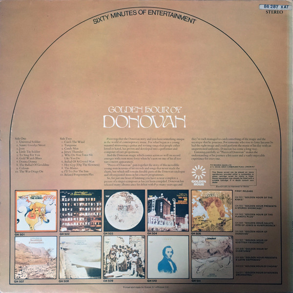 Cover zu Donovan - Golden Hour Of Donovan | Vinyl | Rock | UK