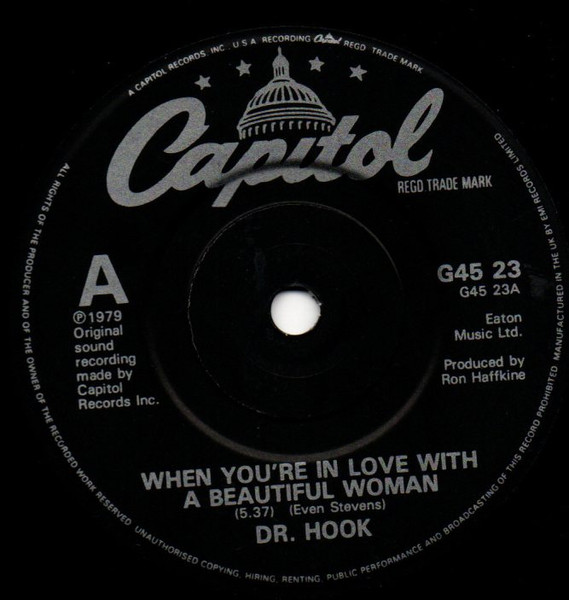 Cover zu Dr. Hook - When You're In Love With A Beautiful Woman / Sexy Eyes | 1984 | Vinyl | Rock | UK Schallplatten Ankauf