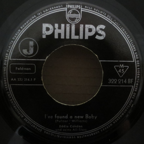 Cover zu Eddie Condon And His All-Stars - I've Found A New Baby / Duff Campbell's Revenge | Vinyl | Jazz | Germany Schallplatten Ankauf