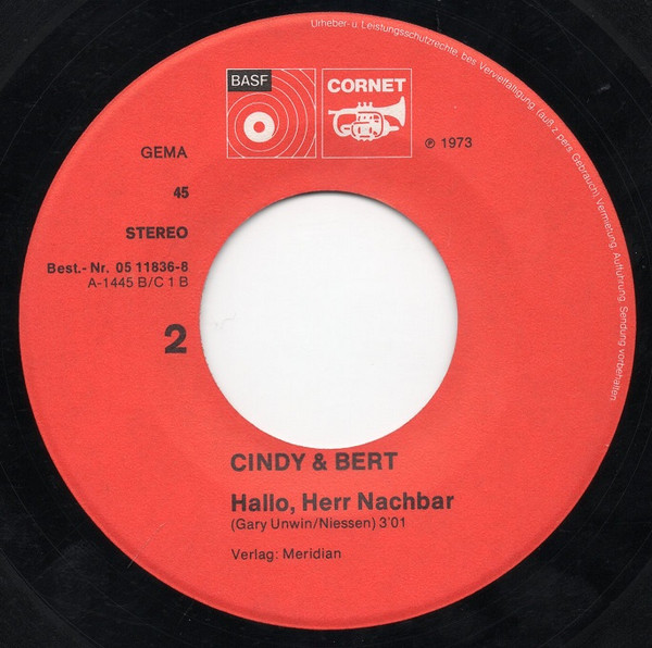 Cover zu Cindy & Bert - Freitagabend | 1973 | 7
