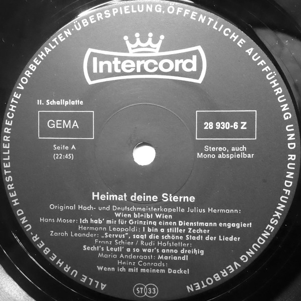 Cover zu Various - Heimat Deine Sterne | Vinyl | Pop, Folk, World, & Country | Germany