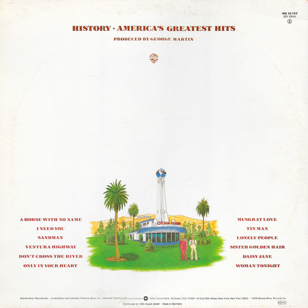 Cover zu America (2) - History · America's Greatest Hits | Vinyl | Rock | Germany