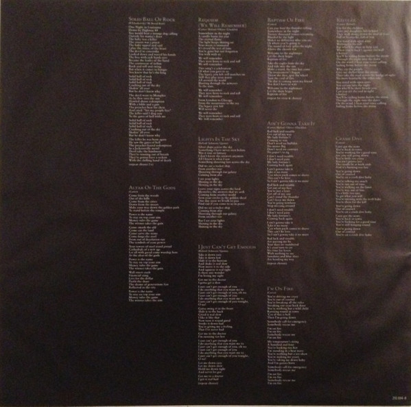 Cover zu Saxon - Solid Ball Of Rock | 1990 | LP, Album | Rock | Europe