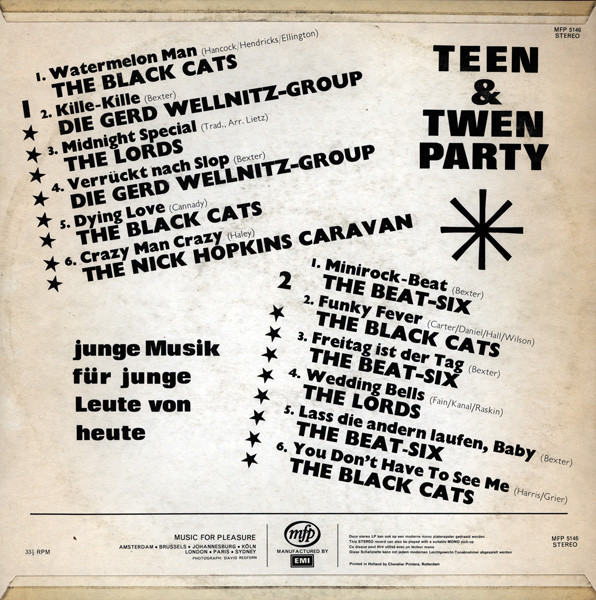 Cover zu Various - Teen & Twen Party | Vinyl | Rock, Funk / Soul | Germany Schallplatten Ankauf