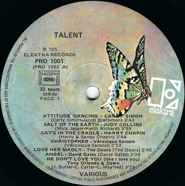 Cover zu Various - Talent | 1975 | Vinyl | Jazz, Rock, Blues | France