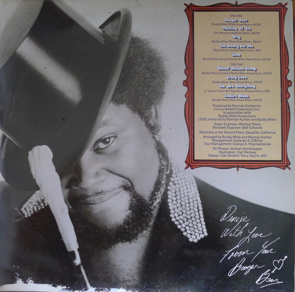 Cover zu Buddy Miles Express - Booger Bear | 1973 | Vinyl | Rock, Funk / Soul, Blues | Europe