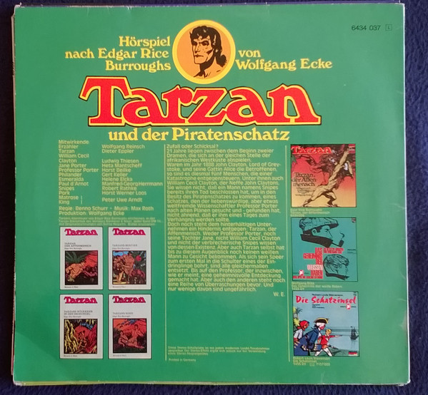 Cover zu Edgar Rice Burroughs, Wolfgang Ecke - Tarzan Und Der Piratenschatz | Vinyl | Non-Music, Children's | Germany