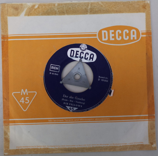 Cover zu Die Fellows - Donna Maria | 1959 | Vinyl | Pop | Germany Schallplatten Ankauf