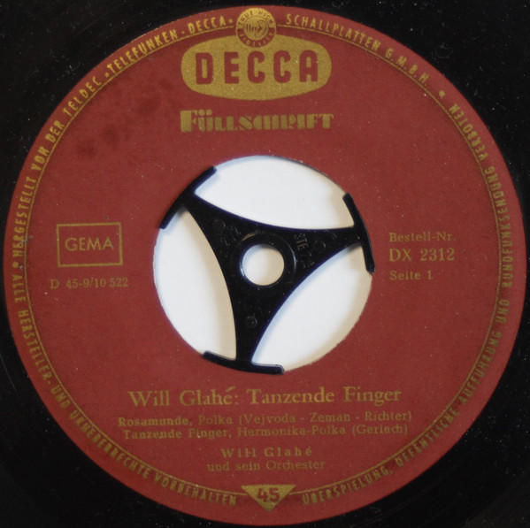 Cover zu Will Glahé Und Sein Orchester - Tanzende Finger | Vinyl | Folk, World, & Country | Germany Schallplatten Ankauf