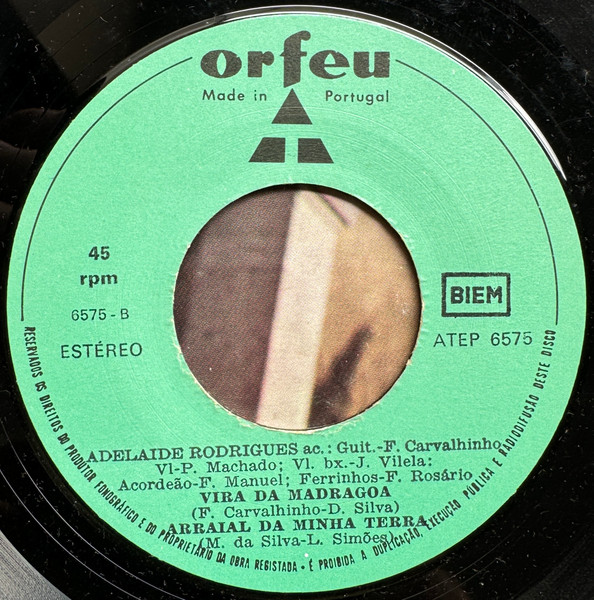 Cover zu Adelaide Rodrigues - Folclore | 1974 | Vinyl | Folk, World, & Country | Portugal