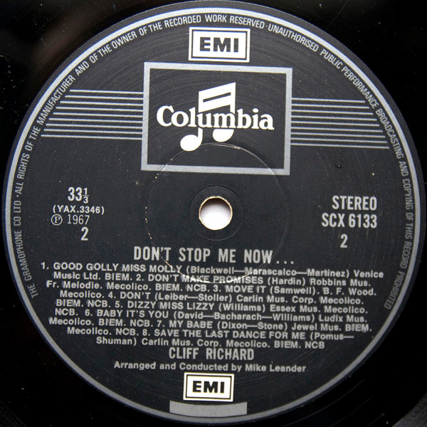 Cover zu Cliff Richard - Don't Stop Me Now! | Vinyl | Rock, Pop | UK