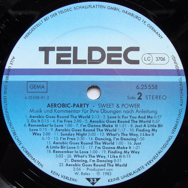 Cover zu Wilfried Bales - Sweet And Power - Aerobics Goes Round The World | 1983 | Vinyl | Pop | Germany
