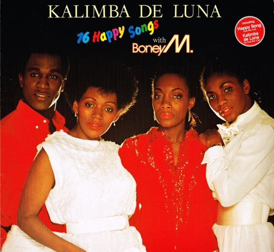 Cover zu Boney M. - Kalimba De Luna - 16 Happy Songs With Boney M. | 1984 | Vinyl | Electronic | Europe Schallplatten Ankauf