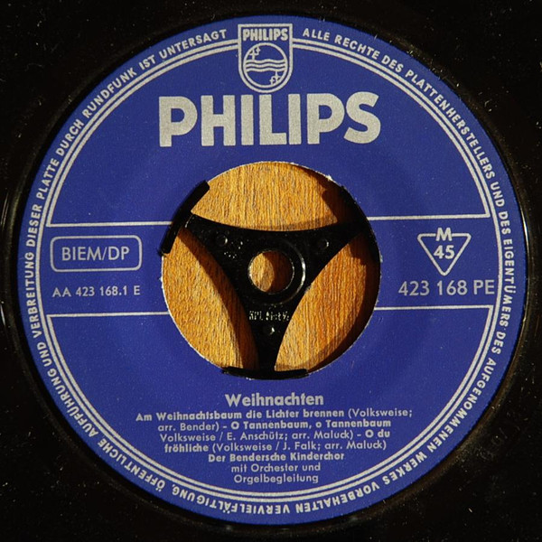 Cover zu Der Bendersche Kinderchor - Weihnachtslieder | 1958 | Vinyl | Folk, World, & Country | Germany Schallplatten Ankauf