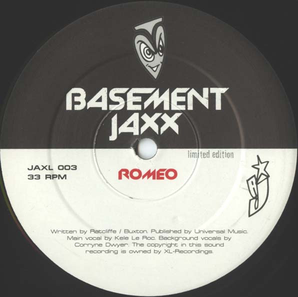 Cover zu Basement Jaxx - Romeo / Where's Your Head At | 2001 | Vinyl | Electronic | UK Schallplatten Ankauf