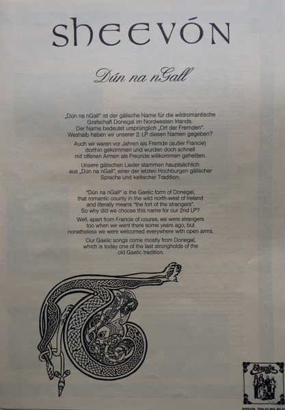 Cover zu Sheevón - Dún Na Ngall | LP, Album
