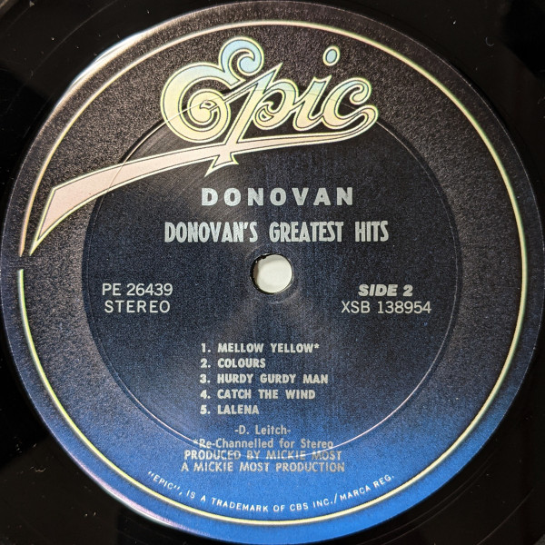 Cover zu Donovan - Donovan's Greatest Hits | 1979 | Vinyl | Rock | US Schallplatten Ankauf