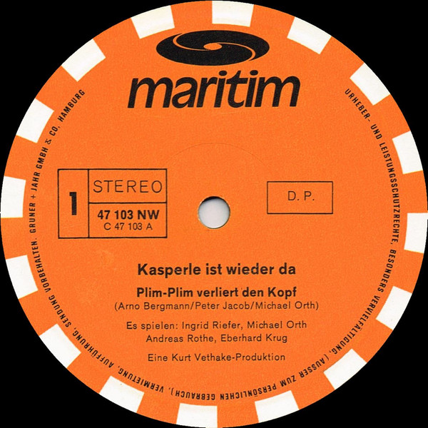 Cover zu Die Kullerköpfe - Kasperle Ist Wieder Da! | Vinyl | Non-Music, Children's, Stage & Screen | Germany