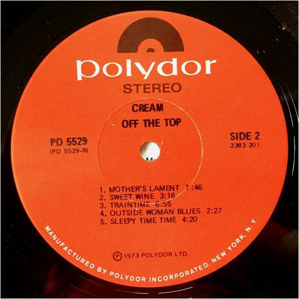 Cover zu Cream (2) - Off The Top | 1973 | Vinyl | Rock | US