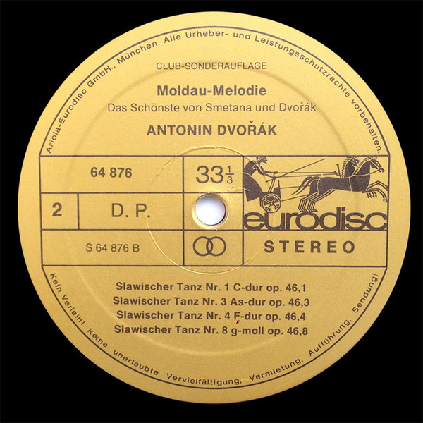 Cover zu Bedřich Smetana / Antonín Dvořák - Moldau-Melodie (Das Schönste Von Smetana Und Dvořák) | 1976 | Vinyl | Classical | Germany