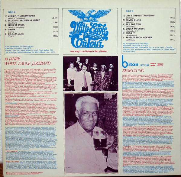 Cover zu White Eagle Jazzband - 10 Jahre White Eagle Jazzband On Tour | Vinyl | Jazz | Germany Schallplatten Ankauf