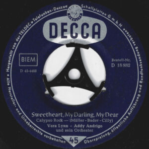 Bild Vera Lynn, Addy Andrigo Und Sein Orchester – Sweetheart, My Darling, My Dear | 1959 | Vinyl, 45 RPM, 7″, Single | Pop | Germany Schallplatten Ankauf