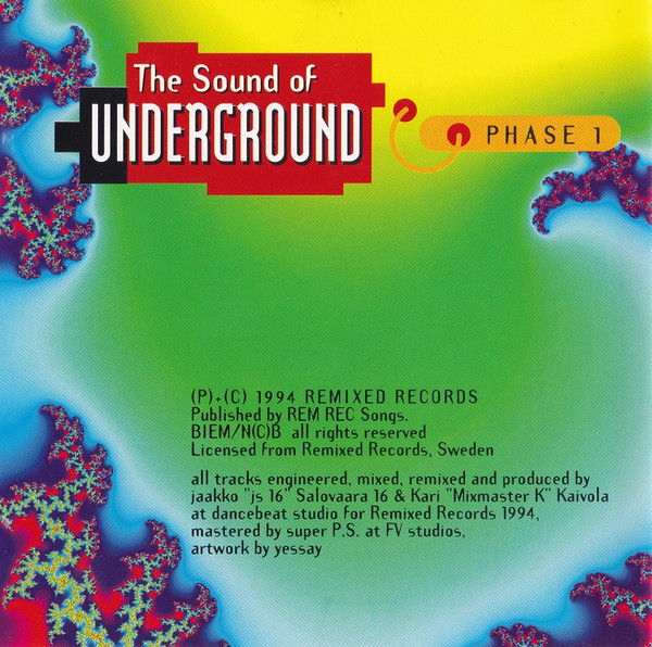 Cover zu Various - The Sound Of Underground - Phase 1 | 1994 | Vinyl | Electronic | Sweden