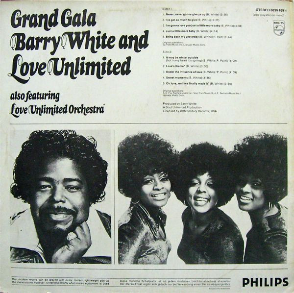Cover zu Barry White And Love Unlimited Also Featuring Love Unlimited Orchestra - Grand Gala | LP, Comp Schallplatten Ankauf