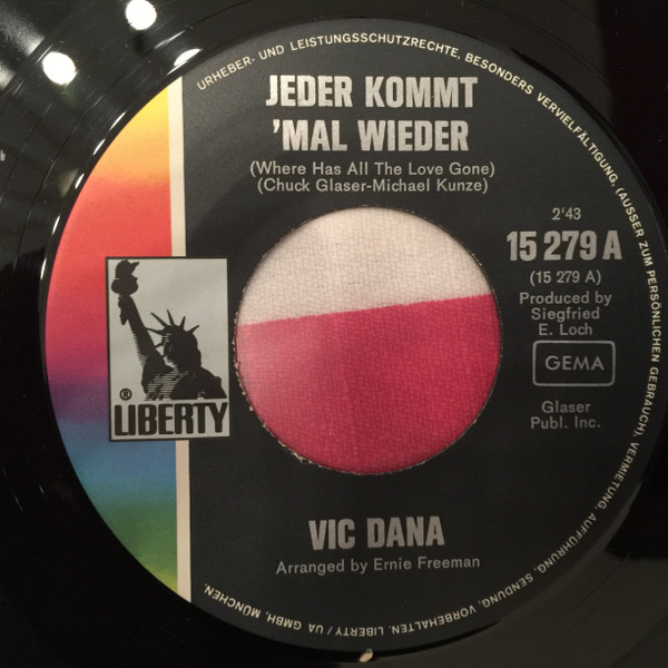 Cover zu Vic Dana - Jeder Kommt Mal Wieder | 1969 | Vinyl | Pop | Germany