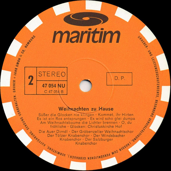 Cover zu Windsbacher Knabenchor, Tölzer Knabenchor, Der Gröbenzeller Weihnachtschor, Der Salzburger Knabenchor - Weihnachten Zu Hause | Vinyl | Folk, World, & Country | Germany Schallplatten Ankauf
